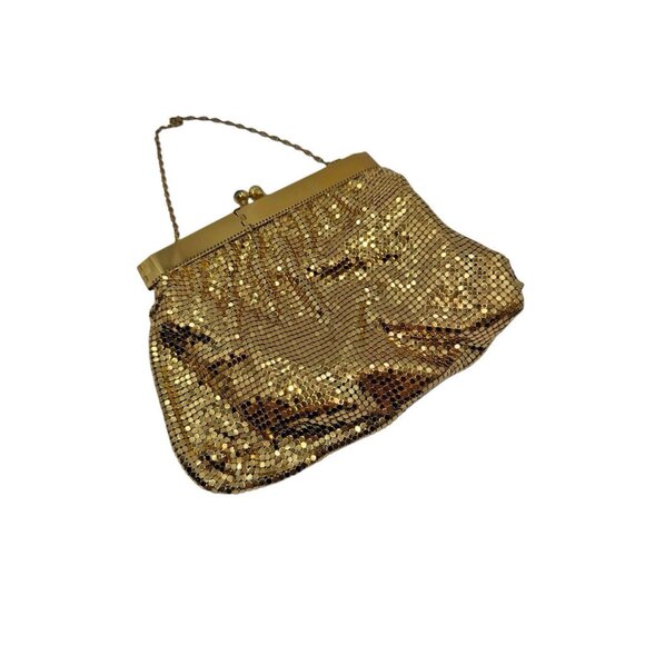 Duramesh Handbags - Vtg Gold Mesh Purse Evening Bag Duramesh 50s Hollywood Regency Art Deco USA